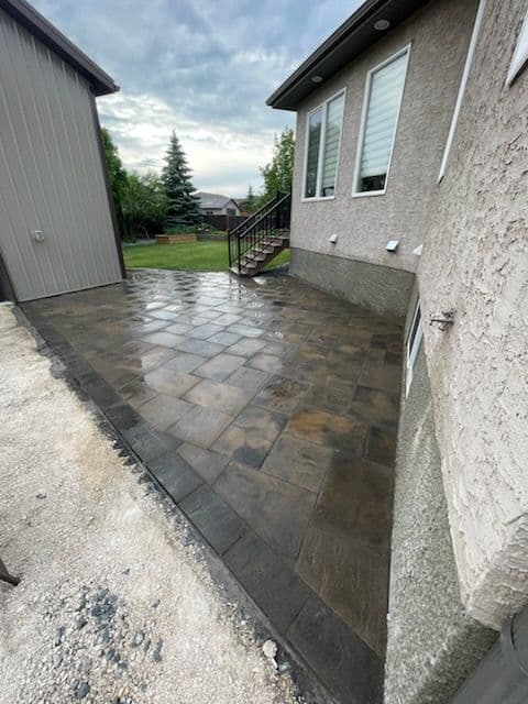 Patio Perfection and Fresh Rock Beds Transformation image