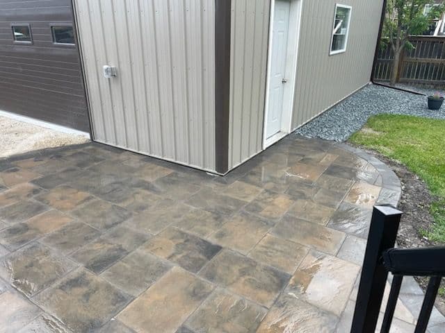 Gallery photos for Patio Perfection and Fresh Rock Beds Transformation: Image #1