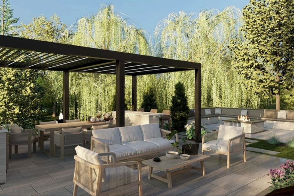 Gallery photos for Chic Outdoor Living Space and Kitchen Installation in Iowa: Image #2